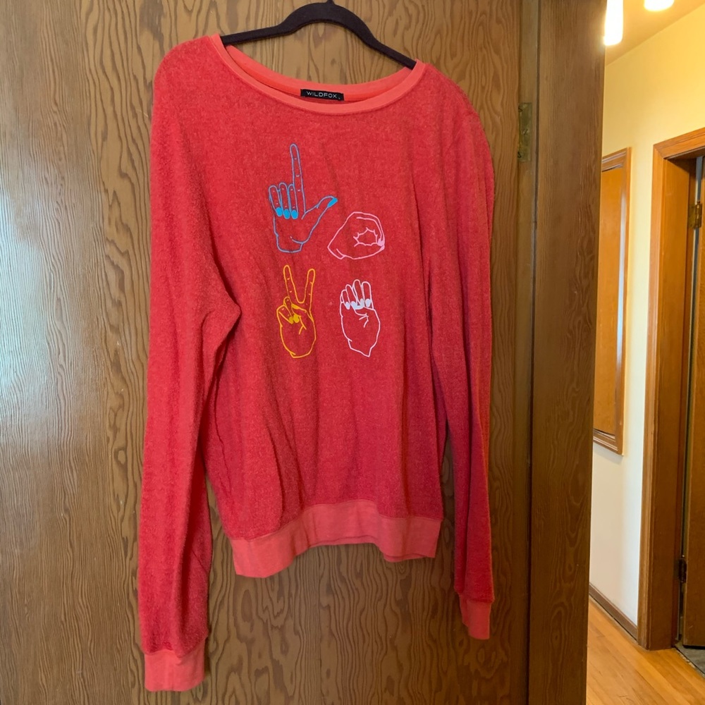 Wildfox red sweater